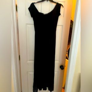 Black long maxi dress